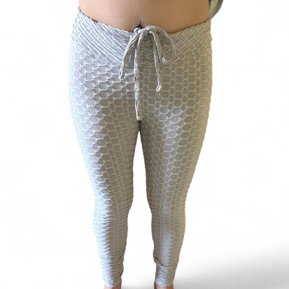 Unbranded Women's Grey and White Leggings